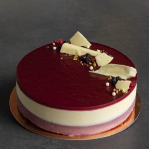 Áfonyás sajttorta mousse (10 szeletes - rendelésre)